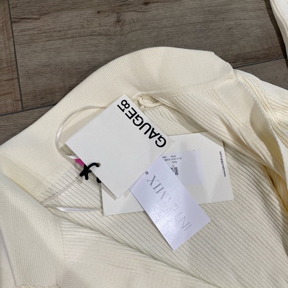 NWT GAUGE81 ribbed knit Ruby dress in ivory - Picture 6 of 8